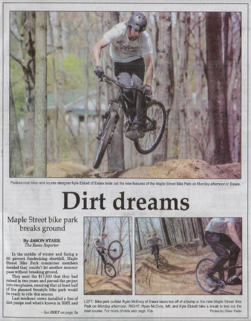 maple street article in essex reporter